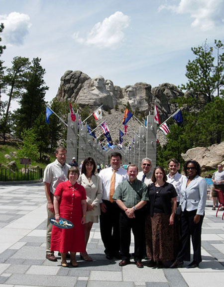 NOAA Chief of Staff Scott Rayder with staff members from the Weather Service Forecast office of Rapid City, South Dakota
