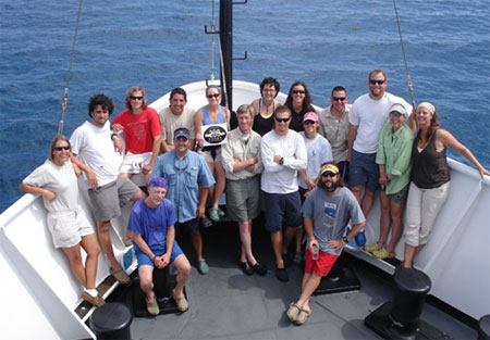 researchers from NOAA's Center for Coastal Fisheries and Habitat Research