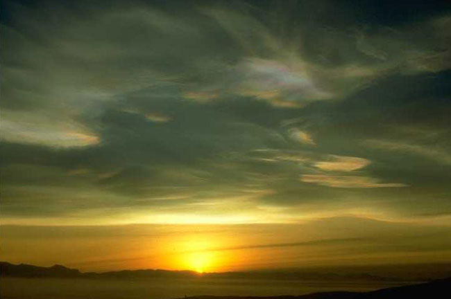 Antarctic stratospheric clouds