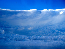 NOAA hurricane hunter aircraft made ten flights into and around the eye of Hurricane Katrina.
