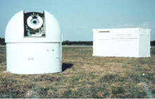 The BC-4 camera inside its observing dome
