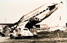 March 25, 1948 tornado roared through Tinker Air Force Base, causing considerable damage
