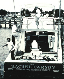 Bureau of Sport Fisheries and Wildlife Service Vessel RACHEL CARSON was named in honor of the famed scientist.
