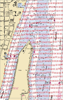 Image showing acquired survey soundings