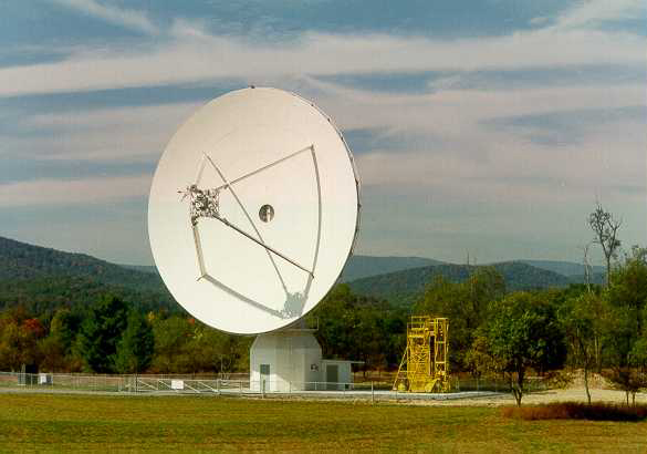 U. S. Naval Observatory 20-meter radio telescope at Green Bank, West Virginia