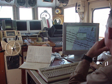 Hydrographic instrumentation aboard the NOAA ship Rude