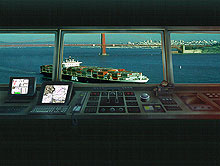 Raster Chart Display System on the bridge of a ship