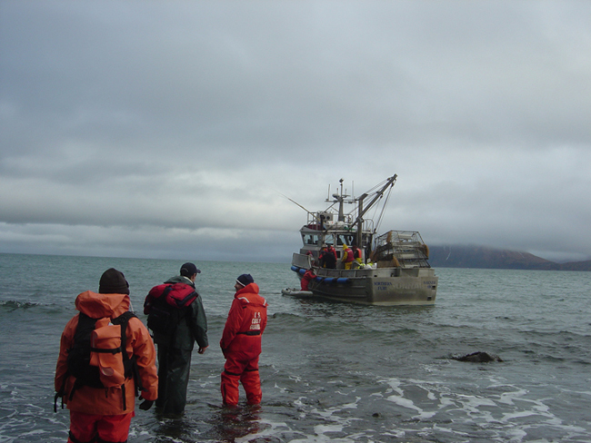 U.S. Coast Guard responding to the Selendang Ayu oil spill