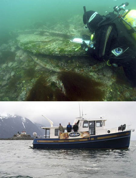 Marine archaeologists from NOAA and the state of Alaska