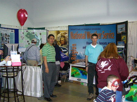 NOAA hosted a booth at the Alaska State Fair in Palmer