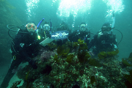 Channel Islands National Marine Sanctuary dive team.