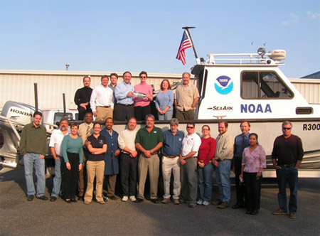 The Chesapeake, Virginia office of the Center for Operational Oceanographic Products and Services hosted Mr. Jack Dunnigan