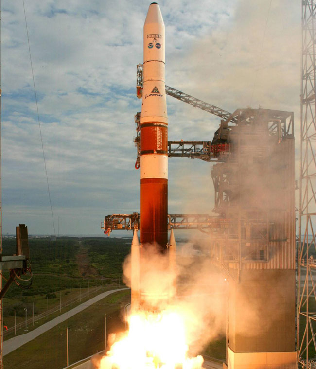 May 2006 launch of GOES-13 aboard a Boeing Delta IV rocket at Cape Canaveral Air Force Station in Florida. 