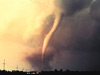 The 1973 Union City, Oklahoma tornado, shown here, was the first tornado captured by the National Severe Storms Laboratory doppler radar and chase personnel. 