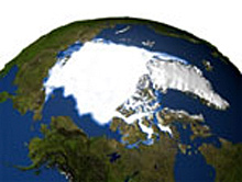 shows the minimum Arctic sea ice concentration 1979