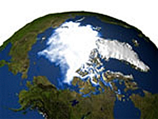 shows the minimum Arctic sea ice concentration 2003