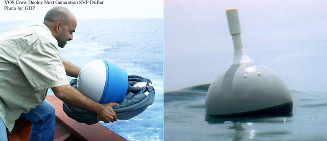 Deployment of a drifter buoy=