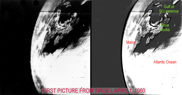 TIROS I on April 1, 1960