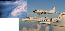“hurricane hunters” fly airplanes like the NOAA WP-3 and Gulfstream-IV directly into hurricanes to collect valuable data about the nature of the storms.