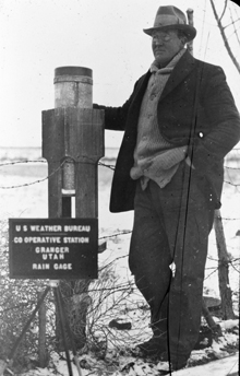 This is a cooperative weather station in Granger, Utah, circa 1930.