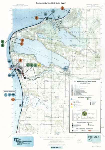 Eastern Lake Michigan atlas prepared in 1985