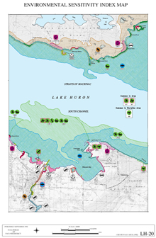 Lake Huron ESI atlas prepared in 1994