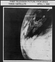 First television image from space