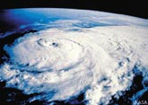 Polar satellite image of storm formation