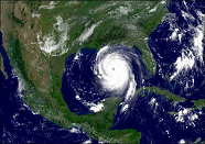 GOES satellite view of Hurricane Katrina, 2005