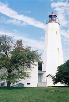 The Sandy Hook Lighthouse in New Jersey was part of Hassler’s original 1816-17 survey network. 