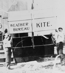  Getting ready to launch a Weather Bureau kite