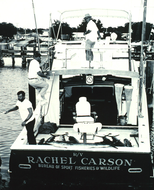 Fittingly, the Bureau of Sport Fisheries and Wildlife Service Vessel RACHEL CARSON was named in honor of the famed scientist.