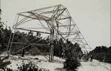 Bilby Tower  destroyed by a hurricane in September 1933
