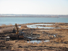 New wetlands being constructed at Fort McHenry