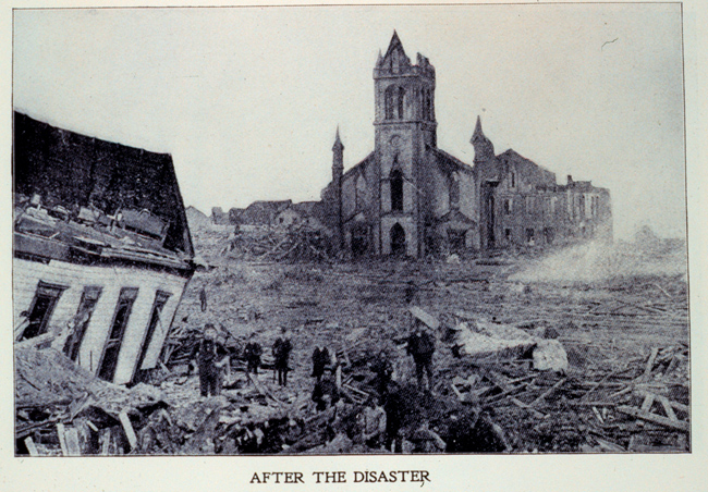 Photo of Damage from Galveston Hurricane of 1900