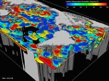 The LEVITUS data set represents objectively analyzed fields of major ocean parameters, such as temperature, at the annual, seasonal, and monthly time scales.