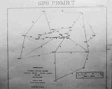 Progress sketch of GPS survey