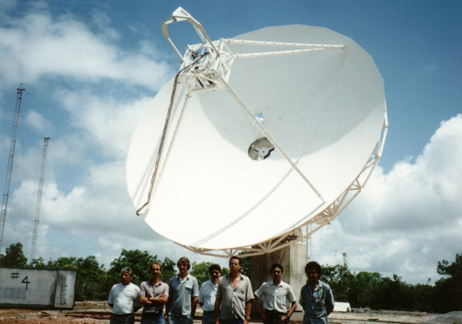 Photograph of the VLBI station at Fortaleza, Brazil