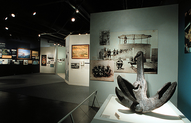 Monitor's anchor on display at The Mariners' Museum