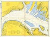 New York Harbor, Upper Bay and Narrows Nautical Chart 1957