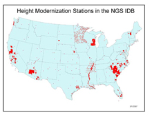 This map shows the locations of HtMod stations published and available in the NGS database as of March 1, 2007.