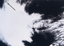 Among the most famous of early satellite weather photographs.