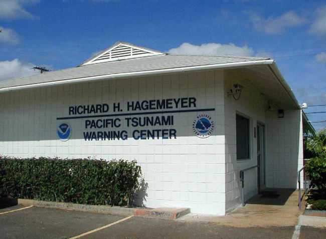 Pacific Tsunami Warning Center in Hawaii