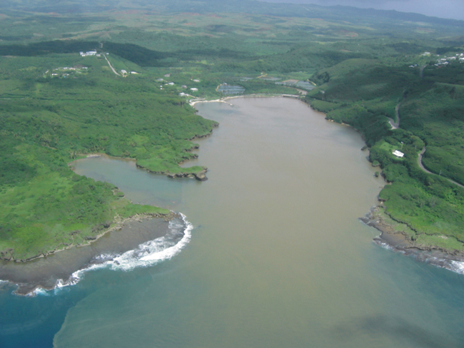 Guam sediment plume