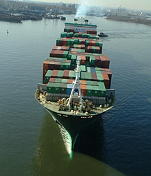cargo ships like this one rely on water level information